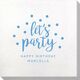 Confetti Dots Let's Party Bamboo Luxe Napkins Image 4 of 5